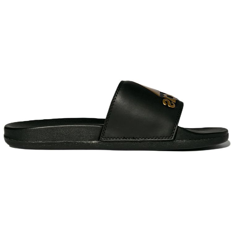 Adidas Adilette Comfort Slide Black Gold Metallic Unisex Sneakers Core-Black GY1946
