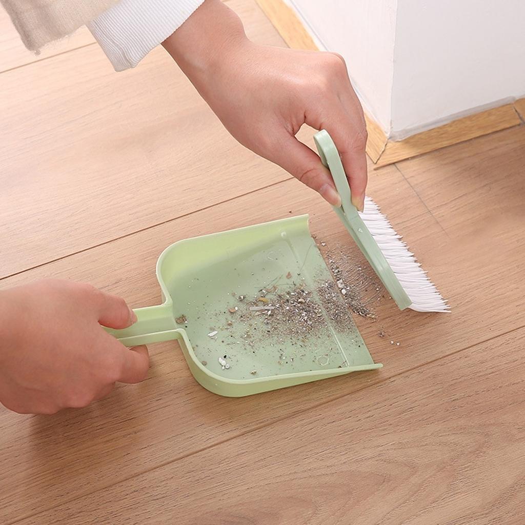 Practical Plastic Brush Pole Mini Dustpan Set Easily Clear Pesky Crumbs