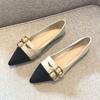 Xiaoxiangfeng Pointed-toed Flat-soled Ladyshoes Women's 2025 Spring New French Temperament Versatile Doudou Shoes Shallow Soft-soled Single Shoes