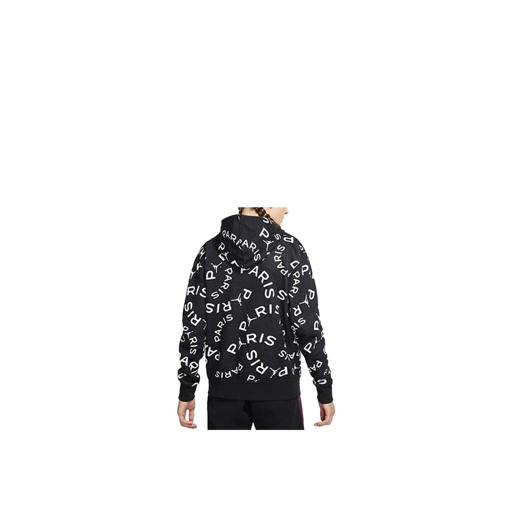 Jordan Paris Saint-Germain Fleece Hoodie Men Tops Black CV9955-010