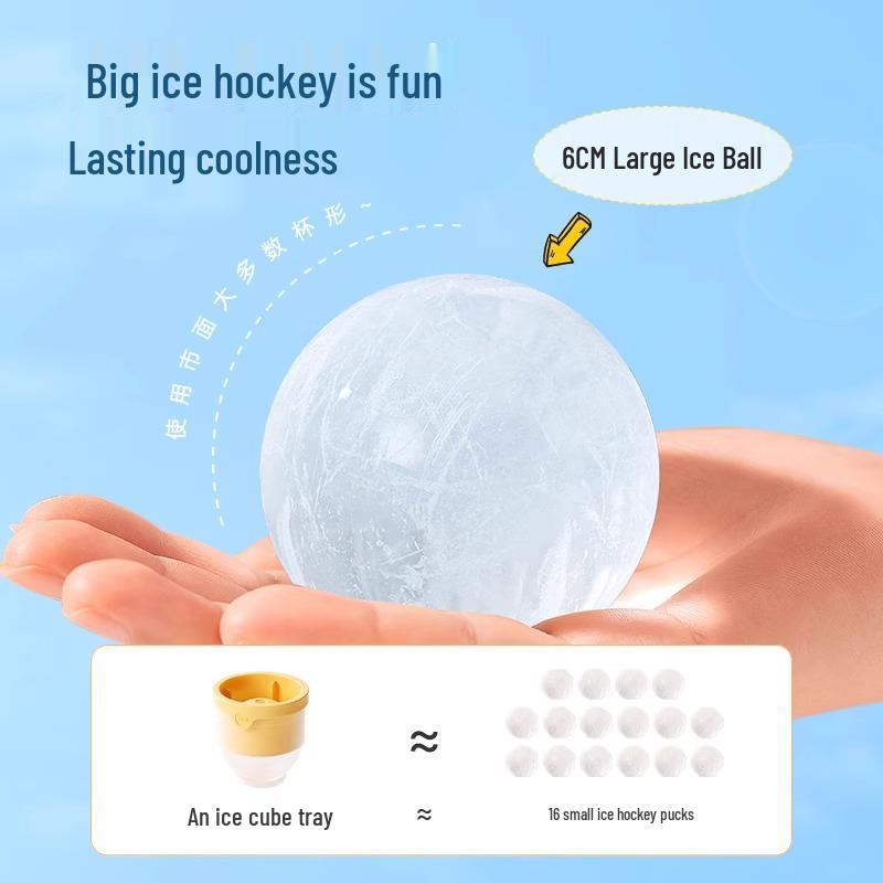 Large Silicone Ice Ball Mold for Whiskey and Home Use - Food Grade, Spherical Ice Cube Tray