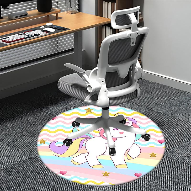 

Unicorn Chair Mat: Magical Home Decor , Office Rug , Gift for & Adults - Perfect for Bedrooms , Living Rooms , and More!1118011a 80cm by 80cm