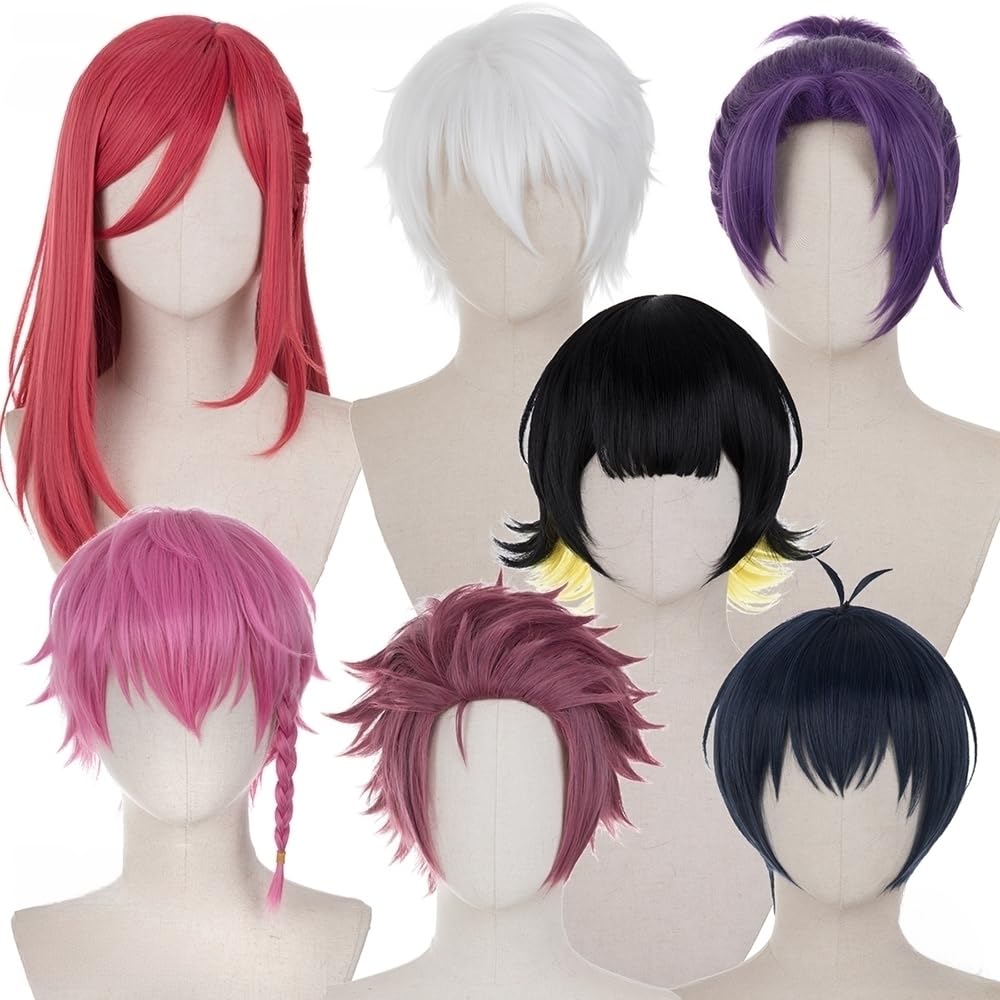 Heat-Resistant Cosplay Wig, Costume Accessory for Parties, Events, Costumes, Photography, Festivals, and More. Includes Wig Net. (Sae Itoushi)