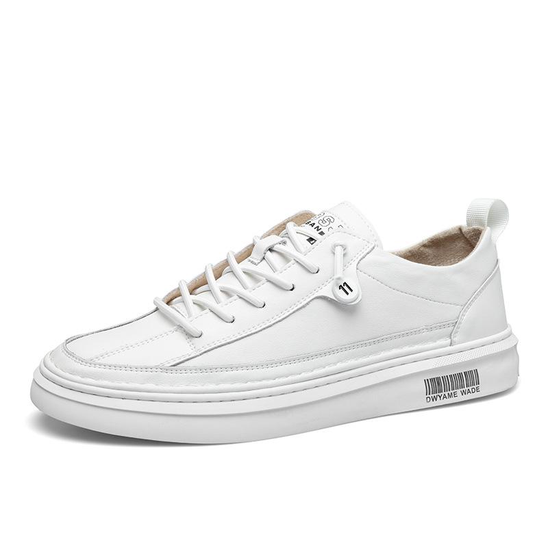 2025 direct supply spring and autumn new casual fashion trend versatile white shoes British board shoes men