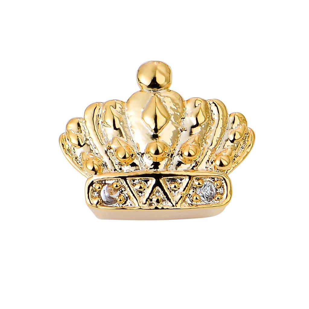 European & American Style Crown Gold Rose Hip Hop Grillz: High-End Luxury Tooth Jewelry