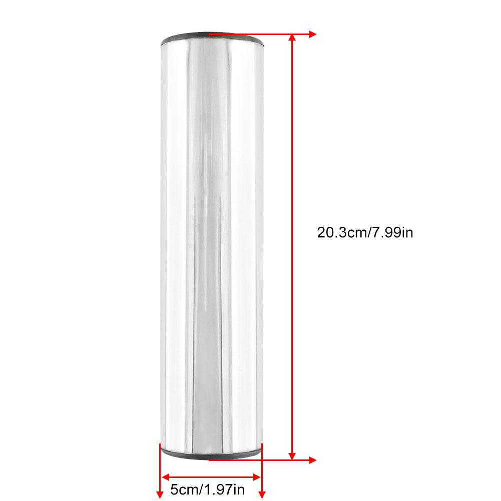 Portable Stainless Steel Cylinder Sand Shaker Musical Rhythm Percussion Instruments(Silver)