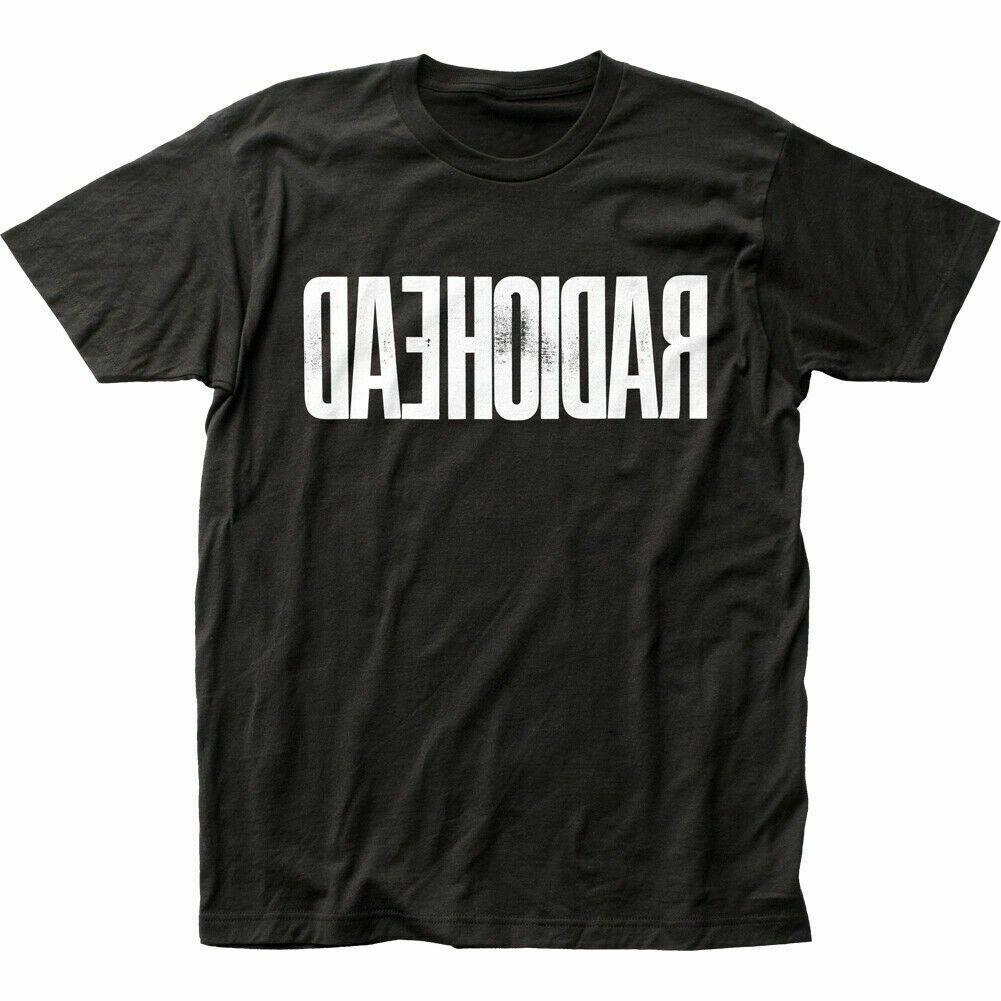 Radiohead Backwards T-shirt Mens Licensed Rock N Roll Band Retro Tee New Black S