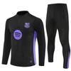 Halbzip Bestickter Fußball Trainingsanzug Set Arsenal Barcelona Real Madrid Camouflage Fußballanzug
