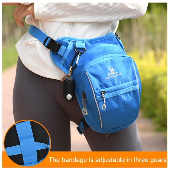 Pánská taška Crossbody Nastavitelný popruh Vodotěsné Multi Kapsy Měkká tkanina Fanny Pack Sports