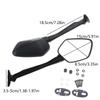 2x Motorcycle Modified Handlebar Reversing Rear View Mirror For CBR300R CBR650R