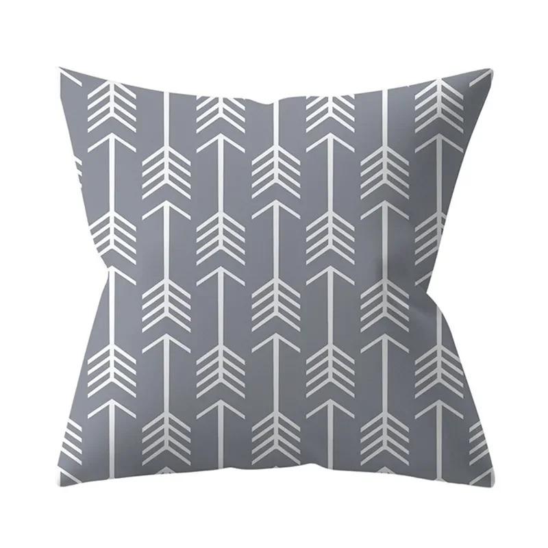 Home Decor Geometric Patterns Digital Printed Pillow Covers Pattern Cushion Cover Suitable for Sofa Bedroom Car Pillow Cover