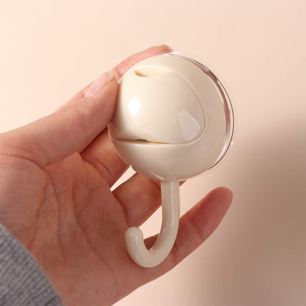 2Pcs Decorative Suction Cup Hook Plastic Towel Hanger Convenient Clothes Towel Storage Hook  Kitchen