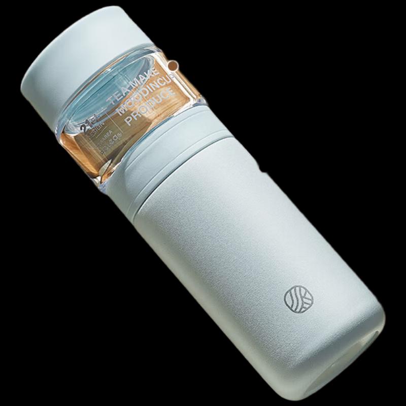 RELEA Insulated Tea Infuser Bottle, Clear Lake Blue