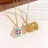 Openable Photo Locket Pendant Necklace Pearls Gold Clavicle Chain  Sweater Shirt Accessories