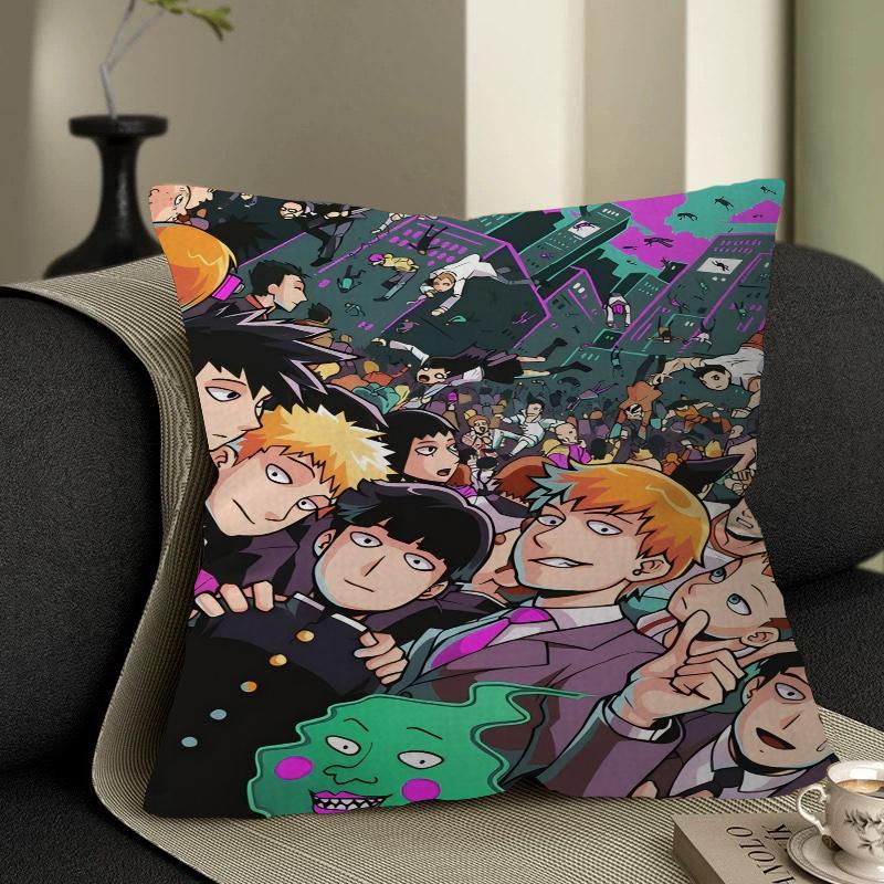 Mob Psycho 100 Personalisierte Kissenstaubabdeckung Schlafzimmer Kinder Party Dekoration Kissenbezug Geburtstag Kindergeschenk