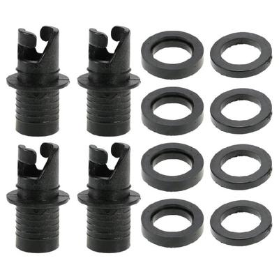 4Pcs Inflatable Boats Kayak Air Valves Adapter Inflatable Boats Connector Boats Foot Pump Hose Adapter Air Valves Nozzle