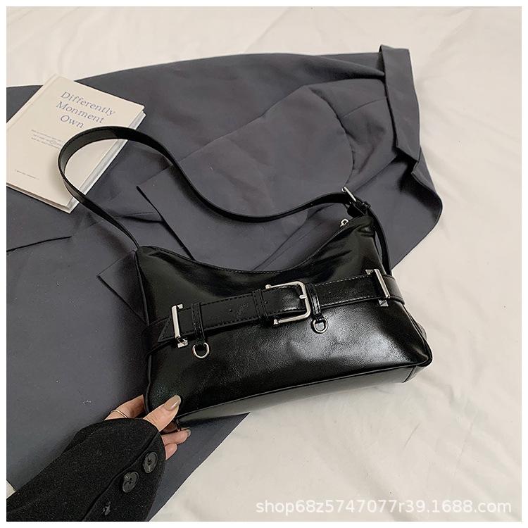 Fashion tote bag women's 2025 new retro Korean version ins niche design shoulder messenger bag personalized commuter bag