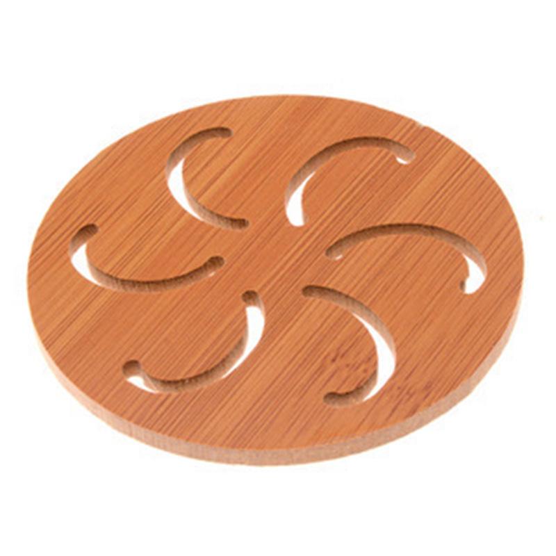 Large Cute Wooden Cartoon Anti-Slip Table Mat and Coaster Set