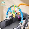 Happy Monkey Newborn Clip-On Mobile Toy: Bed, Stroller, Car Clip & Rattle Ornament.