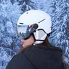Ski Helmet Head Type Equipment Protective Gear Men's and Women's Hard Helmets Anti-collision Belt Goggles Integrated Forming Mountain Bike Riding