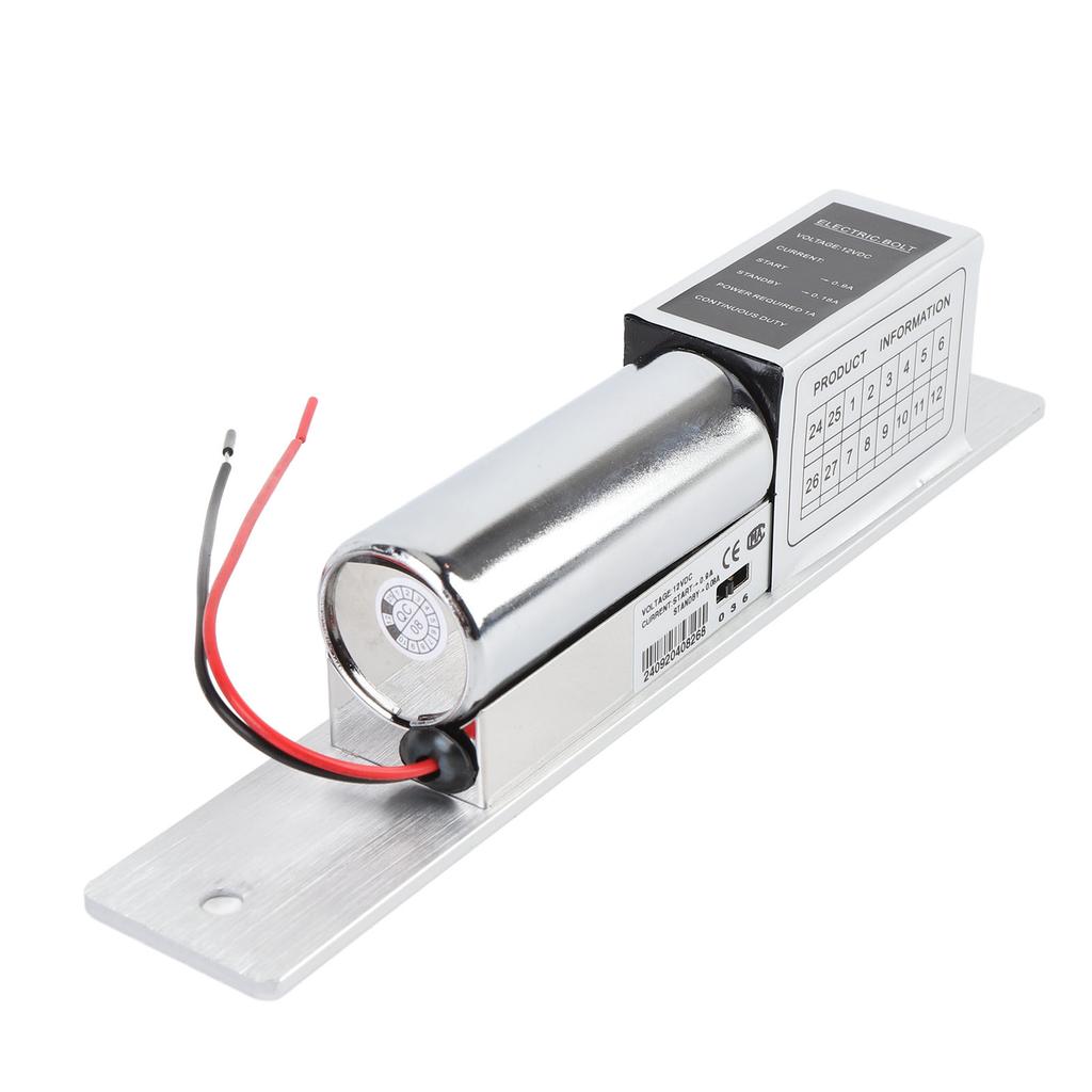 Elektrický závorový zámek 12V Nerezová ocel Hliníková slitina Magnetický Elektrický Dveřní Střelkový Zámek pro Přístup