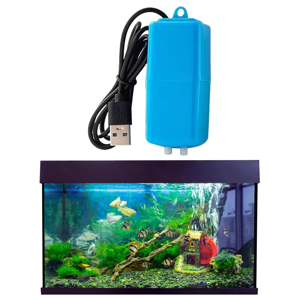 Aquarium Belüfter USB Tragbar Mini Kleiner Sauerstoffgeber Aquarium Leiser Luftkompressor Belüfter Aquarium Zubehör