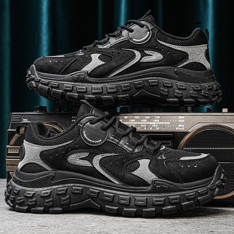Men's Spring New Versatile Casual Shoes Platform Men's Heightening Shoes Trendy Sports Running Shoes