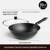 ZISIZ Wrought Iron Flat-Bottom Wok