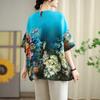 DIMANAF 2026 Plus Size New T-Shirt Women Blouse Flower Loose Casual O-Neck Lady Tops Tees Shirts Oversize Summer