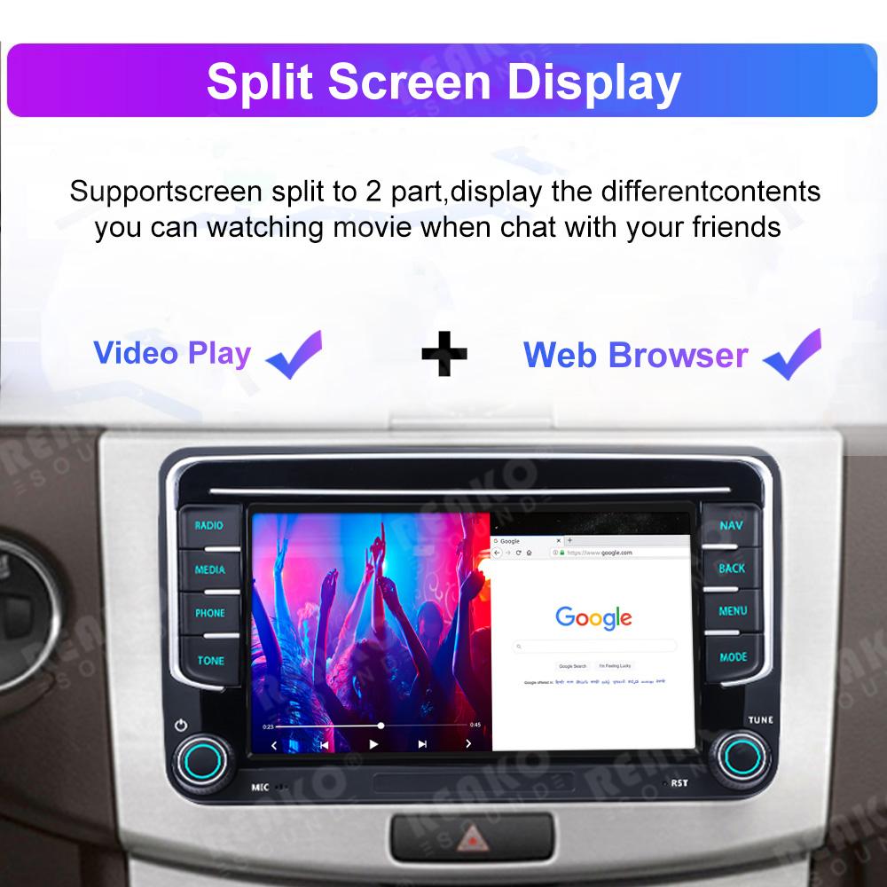 Android-Screen Car Radio for Volkswagen Golf 5 6 Polo Passat B6 B7 CC Skoda Jetta Universal Multimedia For Wireless Carplay Wifi