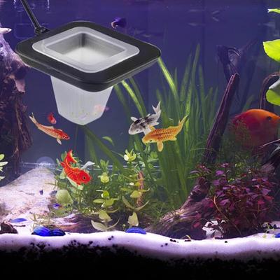 1 Stück Kunststoff-Futterspender-Set mit Saugnapf für Aquarium Rote Wurm Fütterung Fischtank Kegel Lebendfutter Verjüngter Trichterkorb Zubehör