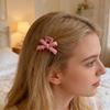 5Pcs Girl Hairpins 3D Bow Design Matte Texture Hair Clips Lightweight Small Gripper