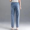 Woman Spring Summer Oversize Harem Jeans High Waist Stripe Denim Pants Baggy Blue Casual Spodnie Trouser