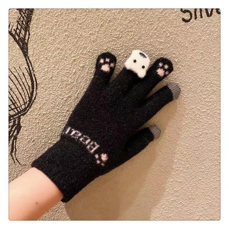 Warm Gloves For Autumn And Winter With Added Fleece And Thickening As Well As Warm Gloves For Cycling Outdoors