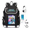 School Bag College Wind Large Capacity Middle School High School Student Cartoon Backpack
