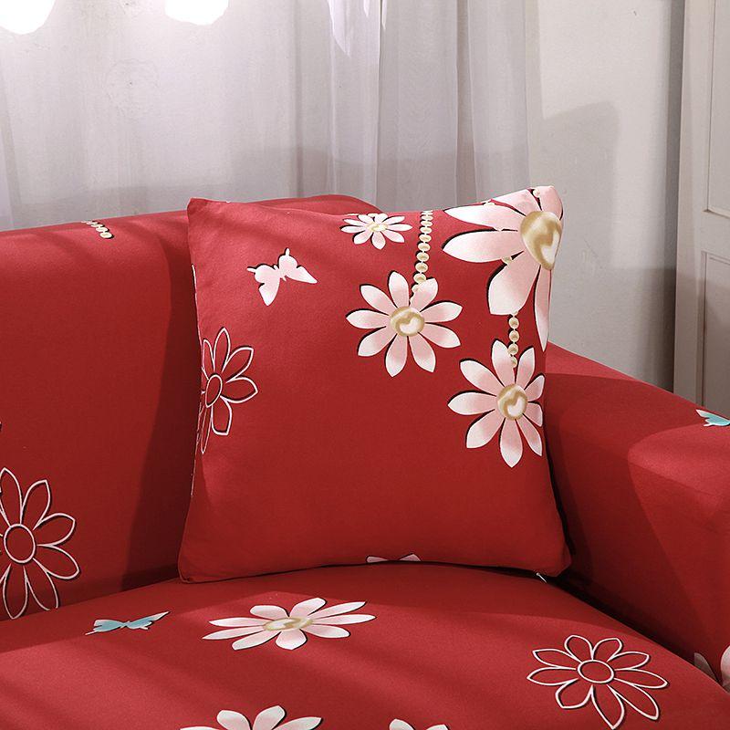 Leaves Floral Printed Slipcover 1234 Seater Sofa Cover Universal Couch Case
