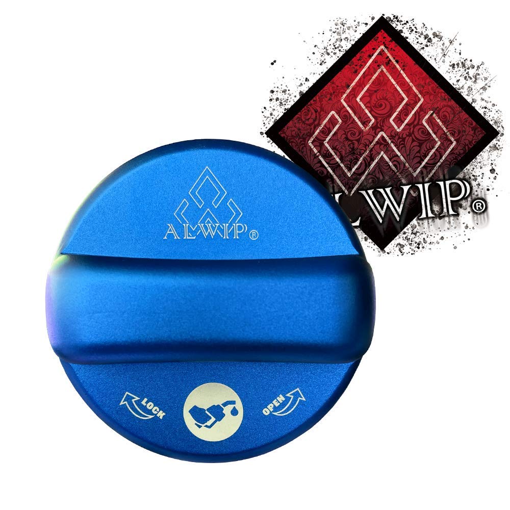 

ALWIP Aluminum Fuel Cap Cover for and Lexus Toyota, Daihatsu, (Blue) синий