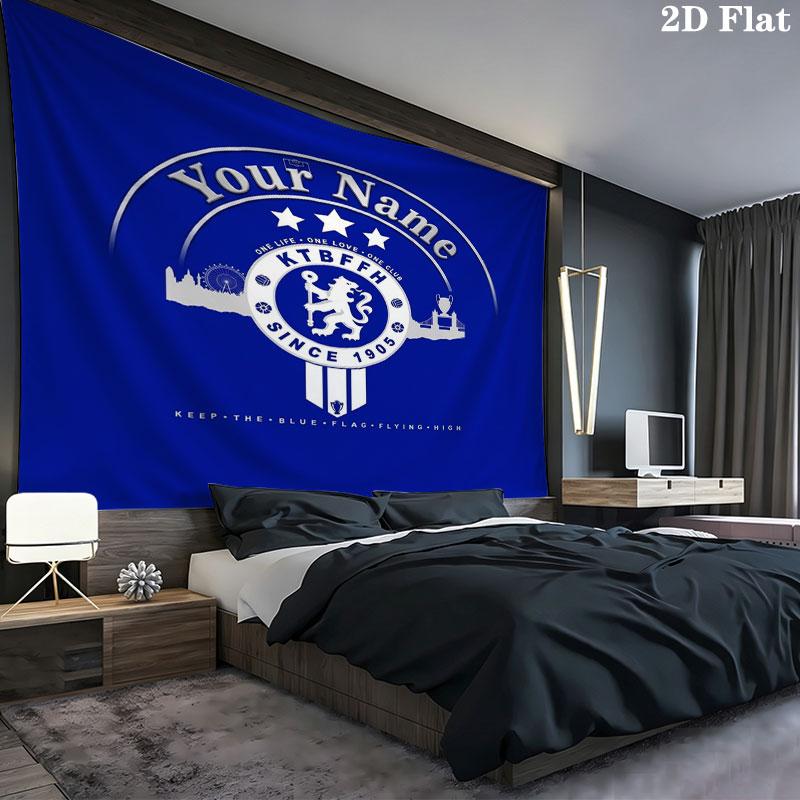 Chelsea F Custom Name Wall Tapestry Aesthetic Wall Hanging Printed Fabric Blanket Decorative Tapestries for Bedroom Living Room Home Decor