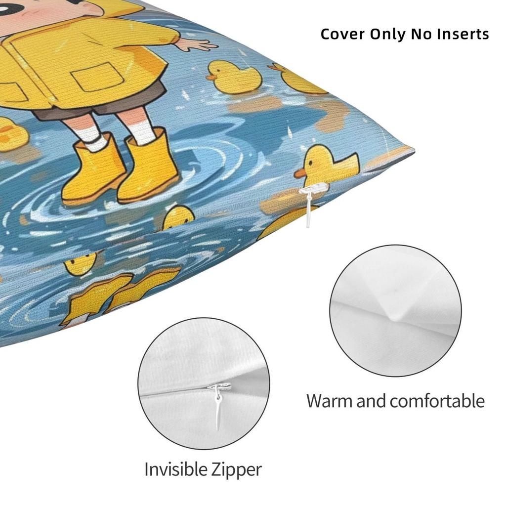 Pillow Cover Crayon Shin-Chans Graphic Cushion Cover Fashion Pillow Case For Sofa Home Decorative Pillowcases