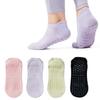 4 Pairs Non-Slip Breathable Yoga Socks for Women – Grip Socks for Pilates, Barre, Dance, and Workouts