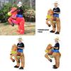 Inflatable Horse Costume For Adults Creative Performance Outfit Polyester Material Brown/red/black