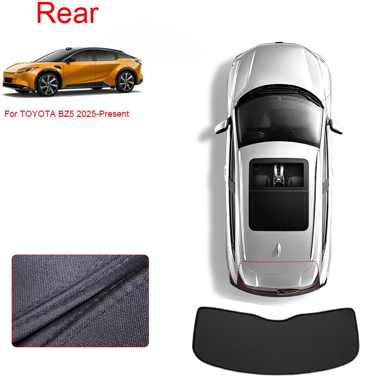 Car Black Window Privacy Sunshade For Toyota BZ5 2025-Present Auto Anti-UV Heat Insulation Protect Cover Interior Accessory