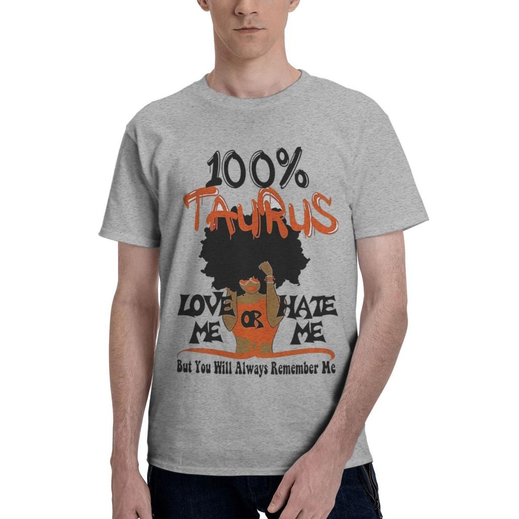 Taurus Zodiac Print 100 Cotton Casual Breathable Confortable Totoro Mens TShirts Funny Gift