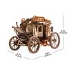 ROBOTIME ROKR Stagecoach Mechanical Music Box 3D Wooden Puzzle AMKA1