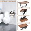 Paper Towel Holder Self Wood Adhesiv No-Punch Wall Mount Kitchen Bathroom Toilet Roll Paper Hook Storage Shelf Easy-Install
