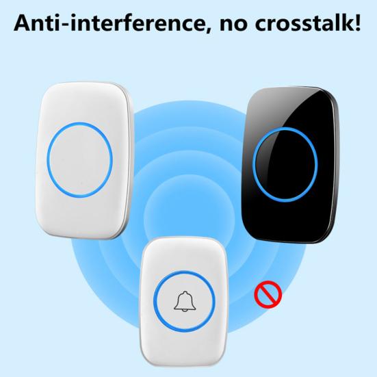 A10 Waterproof Wireless Doorbell 300m Remote Chime Plug-in Button Ring Alarm