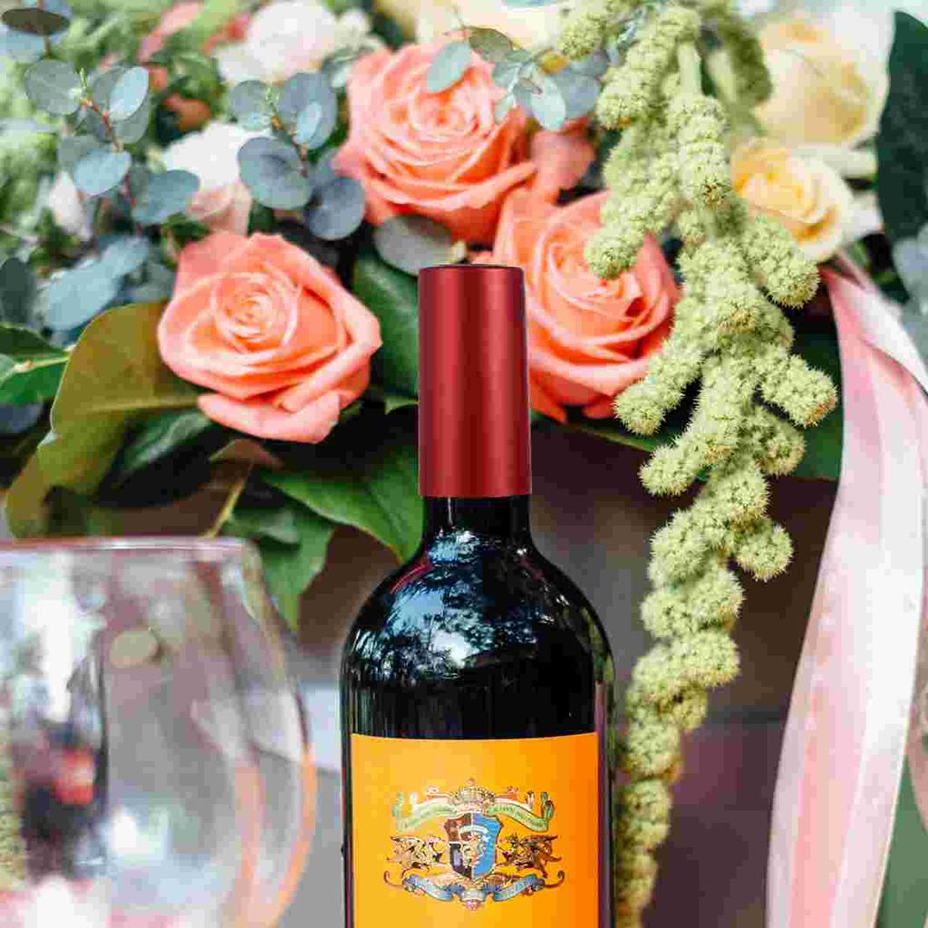 100 Pcs Red Bottle Shrink Film Capsules Black Top Seal Cover Heat Grace Women's