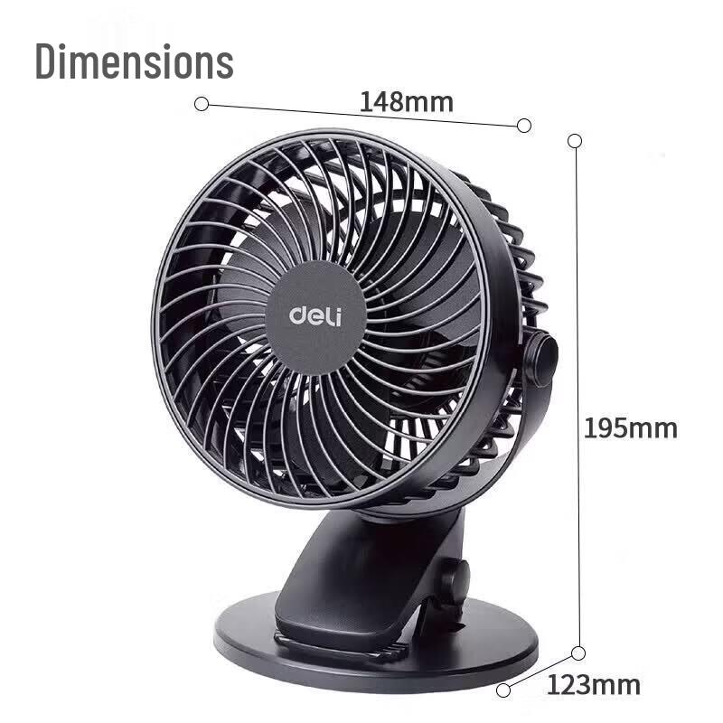 Deli Portable USB Mini Fan Cooling Set with Water Cup