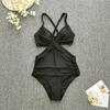 Jednodílné plavky Tankini Halter Velké velikosti Brazil Beach Push-Up plavky Body s vysokým pasem Monokiny Bikiny