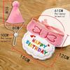 Cappellino e bavaglino per la festa di compleanno del gatto con bandana regolabile, completo dolce per animali domestici, sciarpa per gatti e cuccioli, set di vestiario per animali.